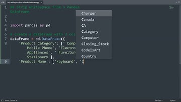Strip whitespace from a pandas dataframe in Python | Python Data Science | Python Coding Tutorial