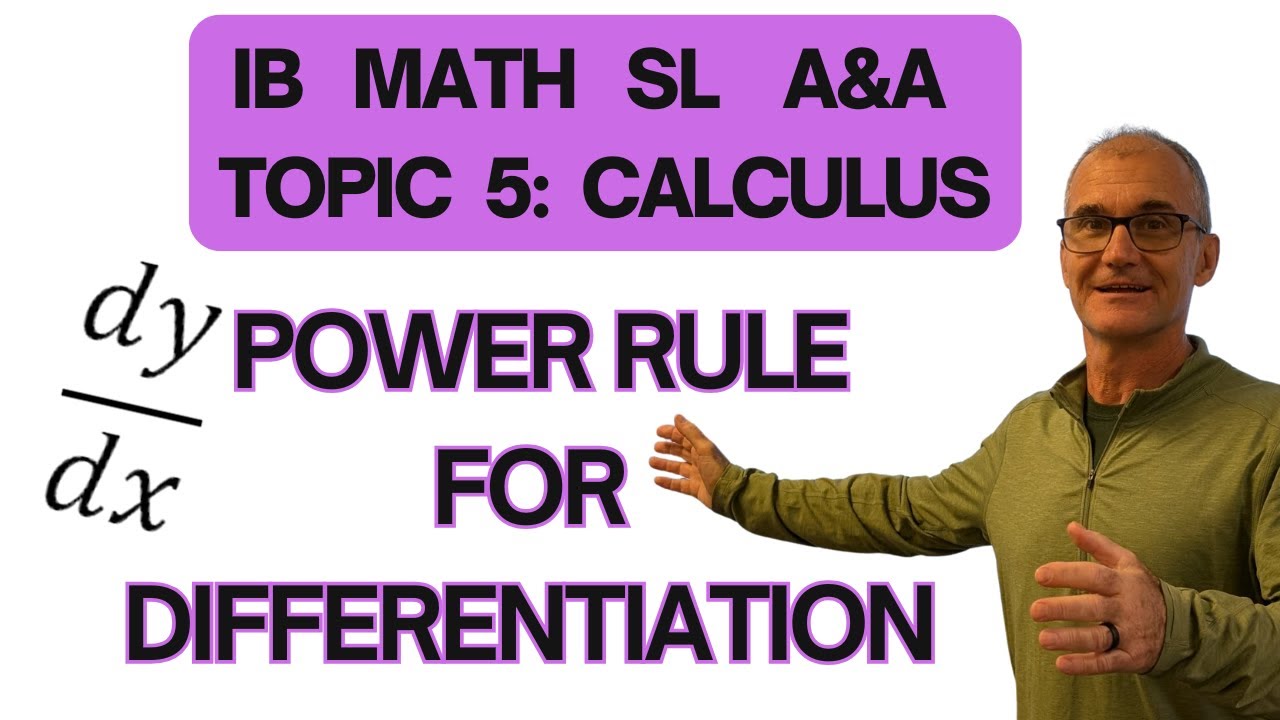 The Power Rule for Differentiation, 5 Sample Problems - YouTube