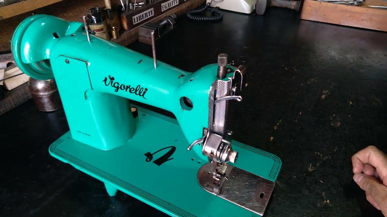 Como trocar a mola do estica fio da máquina de costura Vigorelli? Simples de tudo.