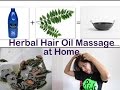 Hair Oil Massage at home with Coconut Herbal Oil