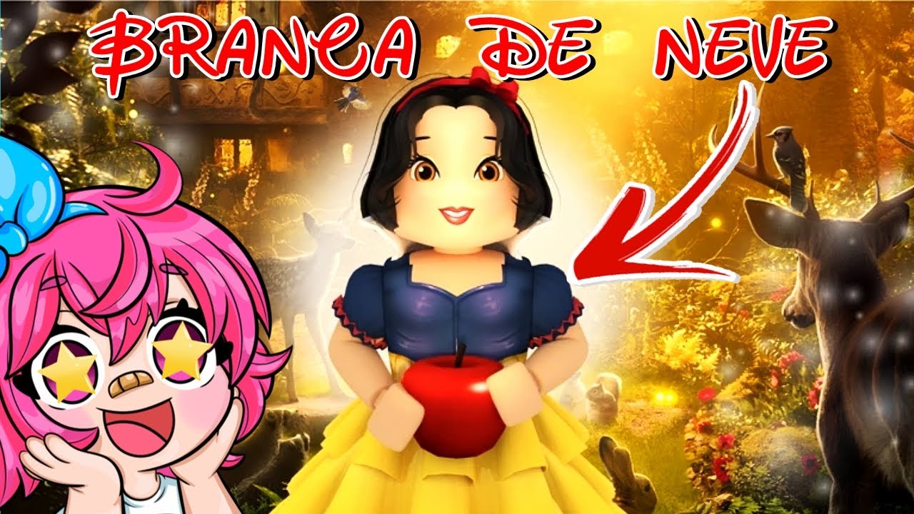 🍎VIREI A BRANCA DE NEVE DO LIVE ACTION NO ROBLOX