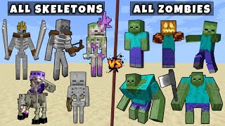 : All Zombies vs All Skeletons - Mutant & Titan Zombie vs Mutant Titan Skeleton
