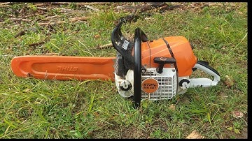 STIHL MS 461 (Cold Starting and cutting)