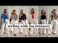 8 Ways To Style Wide Leg Trousers | Summer Outfit Inspiration | jessmsheppard