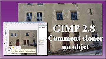 GIMP 2.8 comment cloner un objet