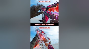 Mythic Kilo 141 [Demon Song] vs Mythic AK117 [Lava Remix] Weapon Inspection Comparison | COD Mobile