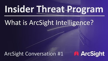 What is ArcSight Intelligence? | ArcSight Conversation #1