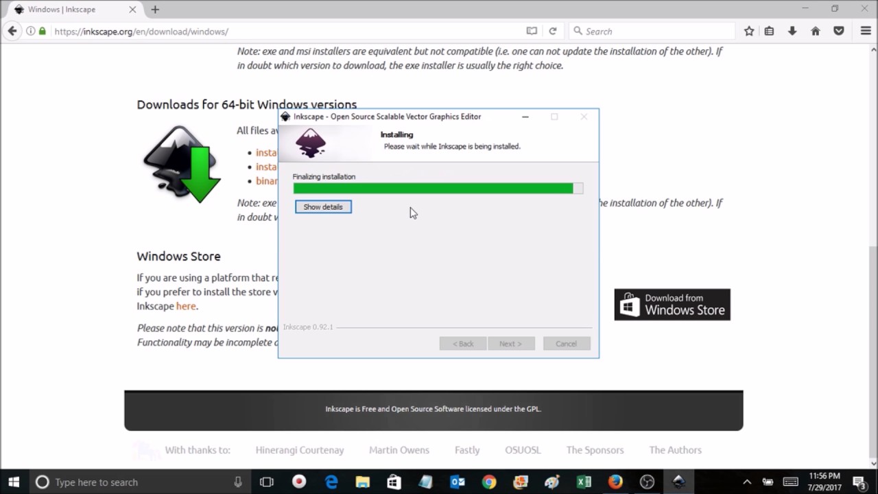 how to download inkscape on windows 10