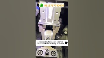 Automatic auto ring accessories double head chamfering machine