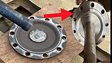 Restoration Truck Axle Shaft II Amazing Technique Broken Rear Axle Repairing II Complete Process II