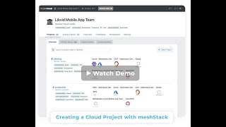 Creating Cloud Projects with meshStack Wealth