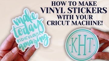 How to make a vinyl sticker decal to sell!: Making Money with Your Cricut Cutting Machine