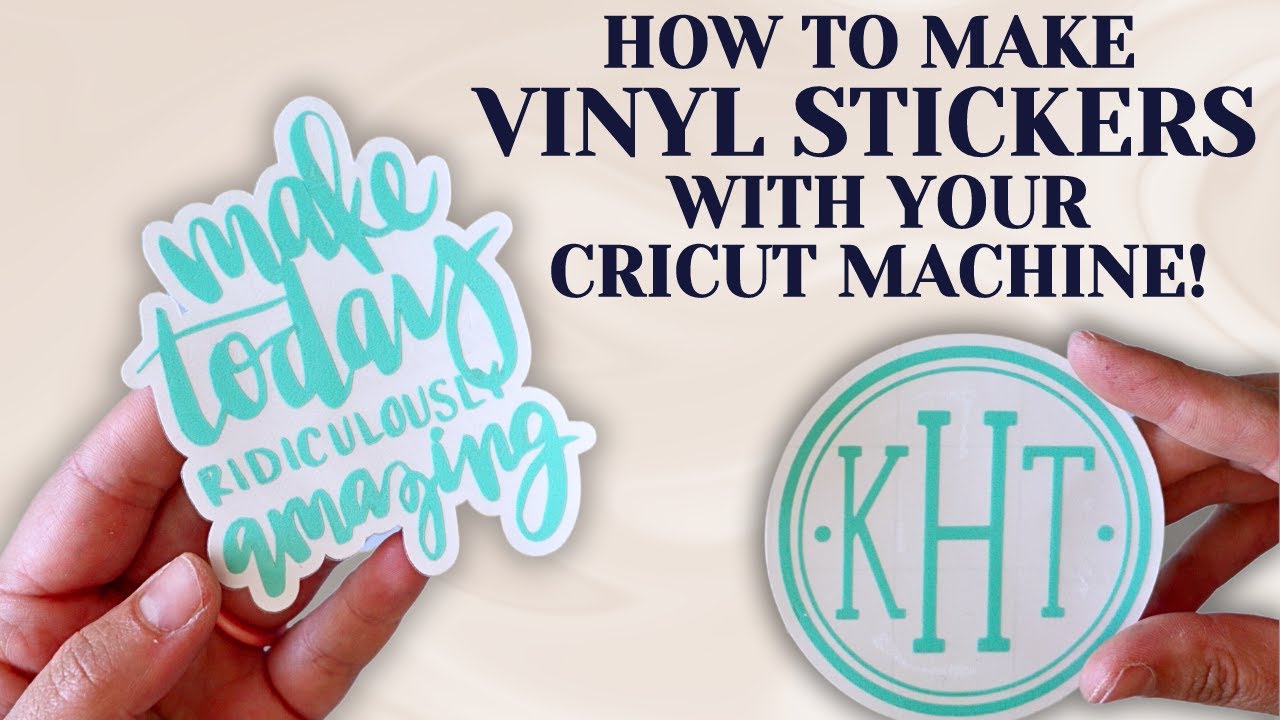 How to make a vinyl sticker decal to sell!: Making Money with Your Cricut  Cutting Machine 