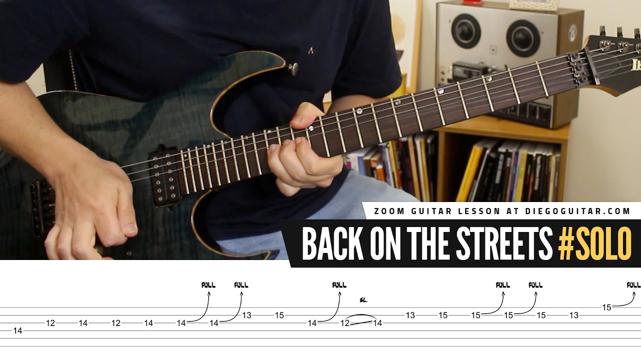 John Norum Back on the Streets Guitar Solo Lesson | Tab | Tutorial