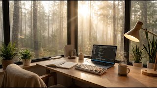 POV: Rainy Forest Workspace 🌲 Deep Focus Coding Music Profile