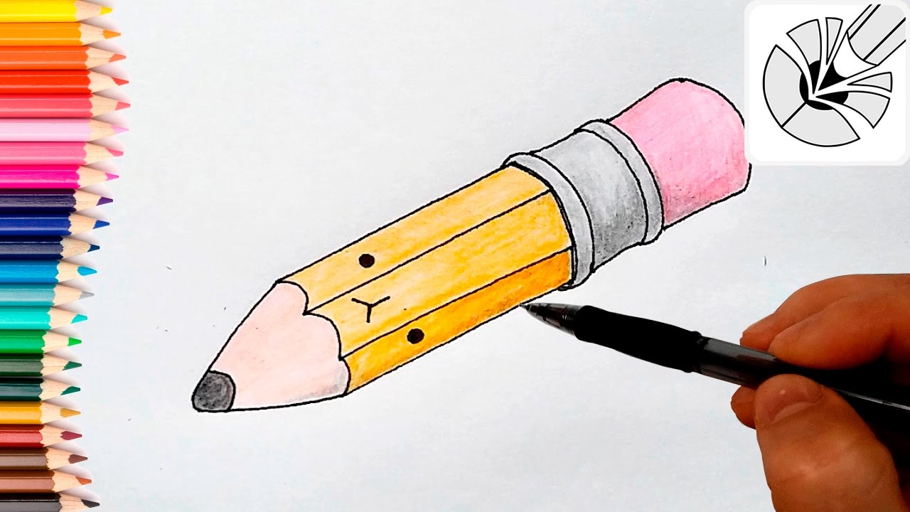 How to Draw a Cute Pencil and Color Easy Drawing