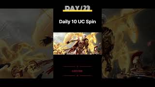 Daily 10 UC Spin (Day - 23) SPARTAN KING Gilt #bgmi #trending #viral #video #games #gaming #shorts