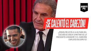 ¡SE CALENTÓ! #Ruggeri explotó cuando #Fantino puso a Román a la misma altura que el escudo de #Boca