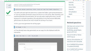 How to fix ssh "permission denied (publickey)" [git clone error]