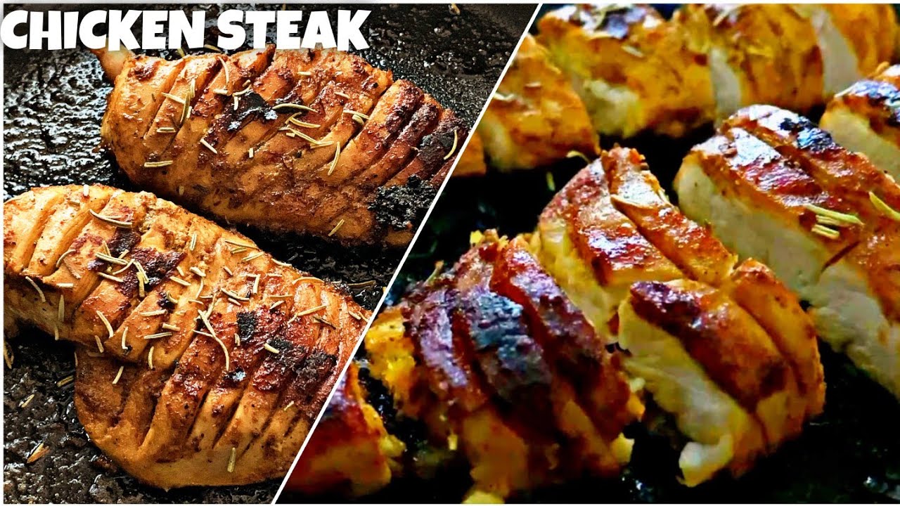 Chicken steak How to cook best chicken steak Fried Chicken Steak