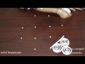 Creative kolam art designs by easy rangoli suneethabeautiful muggulu with 4 dots