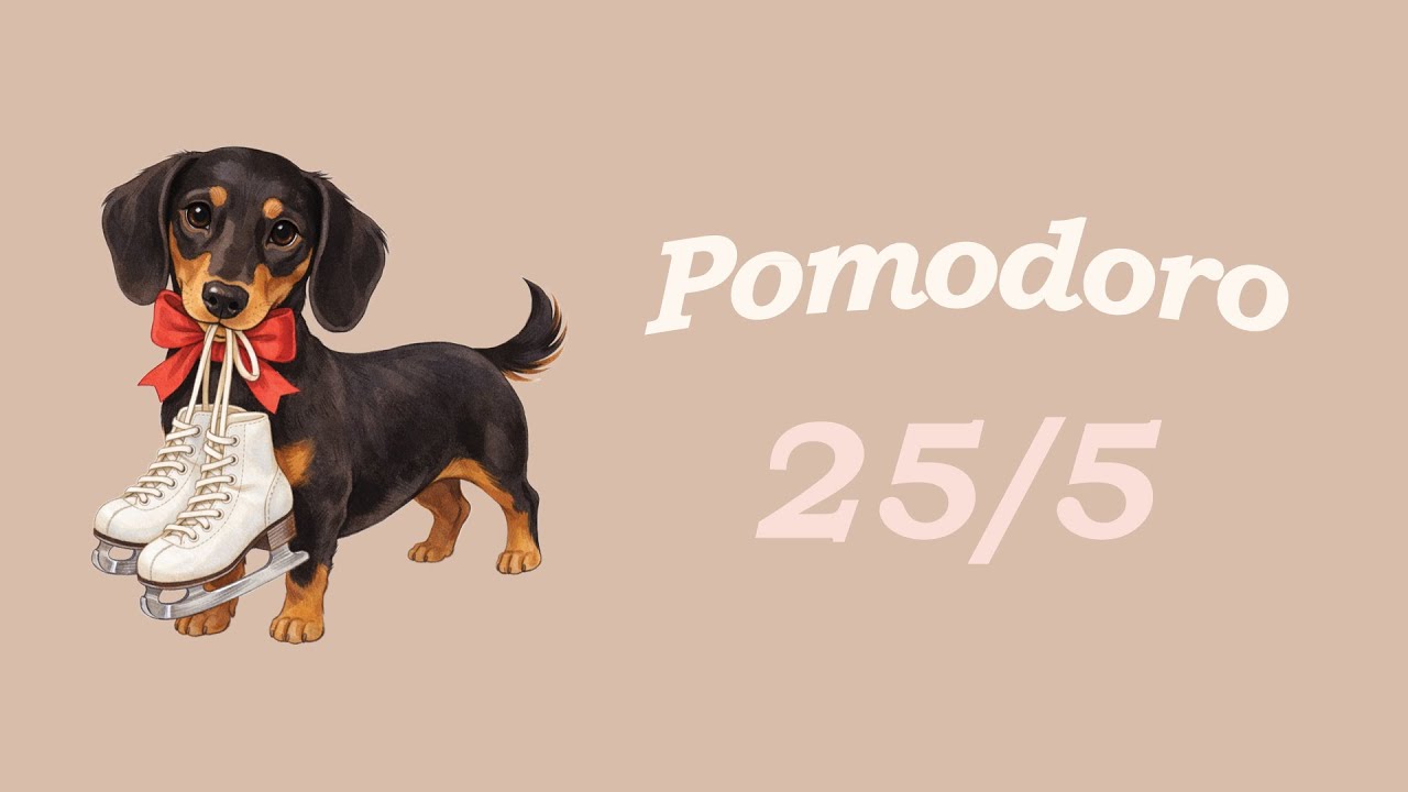 Pomodoro Timer 25/5 | Cozy February Study Session 💖