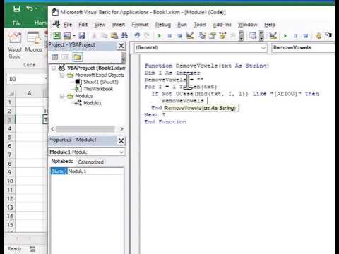 Excel Macro - Remove particular alphabet from a string - YouTube