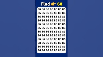 Find The Odd Number 68 #findtheoddnumber #shorts #maths #riddle #puzzle #viral #viralshorts #quiz