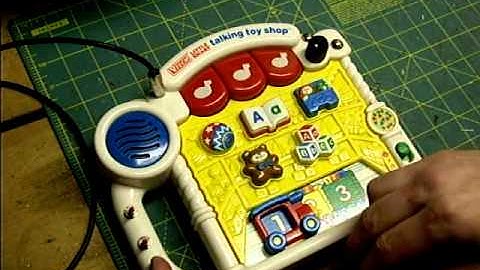 Circuit Bent Vtech Little Smart Talking Toy Shop by Statikstramentz