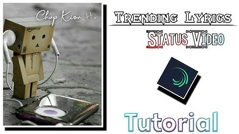 How to create trending lyrics status in alight motion pro editing tutorial edit by technical afshan