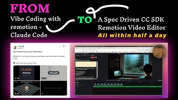 Vibe Coding with Claude Code + Remotion to Building A CC SDK Wrapper around Remotion codable editor.
