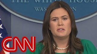 Sarah Sanders gets emotional during White House press briefing