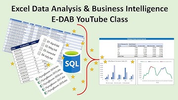 E-DAB 00: Introduction to Excel Data Analysis & Business Intelligence Class: E-DAB YouTube Class!