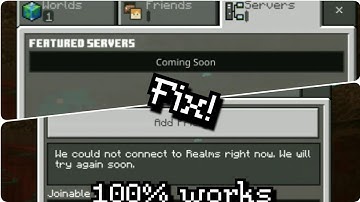 Minecraft ✓ How to Fix Servers and Realms not Showing.