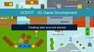 5. Creating start and end scenes - Godot 3.0 2D Platformer Project - Digital Student Online School