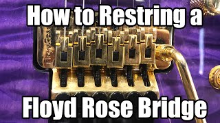 Floyd Rose String Change Tips and Tricks - How to Change the Strings on a Guitar with a Floyd Rose