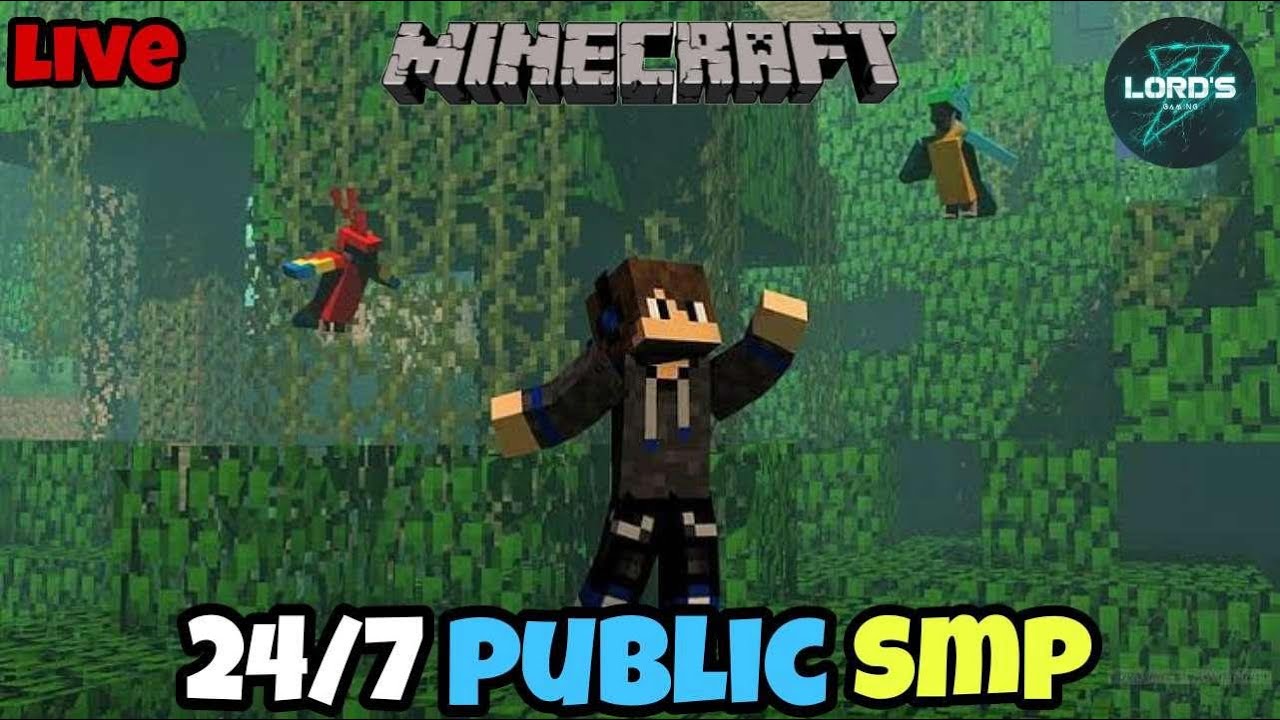 SURVIVAL PUBLIC SERVER - 24/7 SMP | JAVA + PE EDITION | MINECRAFT LIVE ...