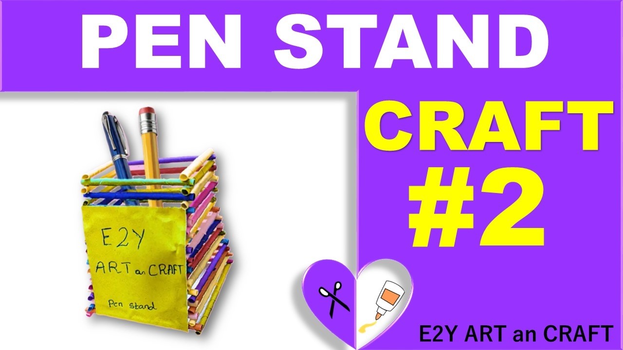 Creative DIY Paper Craft Pen Stand ✏️📃✂️