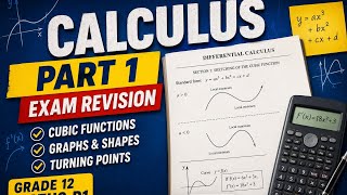 Grade 12 Calculus Cubic Function | Exam Questions | Part 2