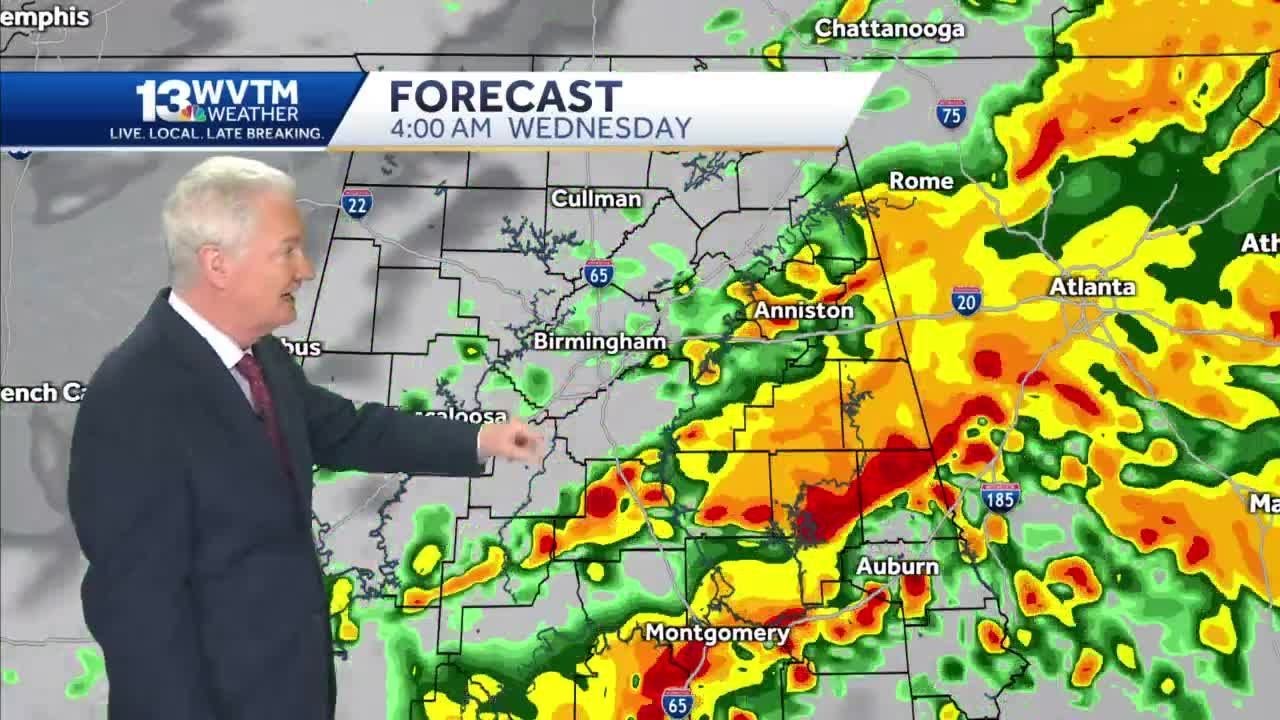 Alert Day: Severe storms likely with heavy rainfall overnight - YouTube