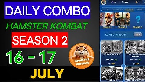 Hamster Kombat Game Dev Daily Combo | 16 July Hamster Kombat Daily Combo | Hamster Daily Combo