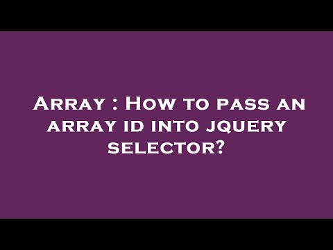 Array : How