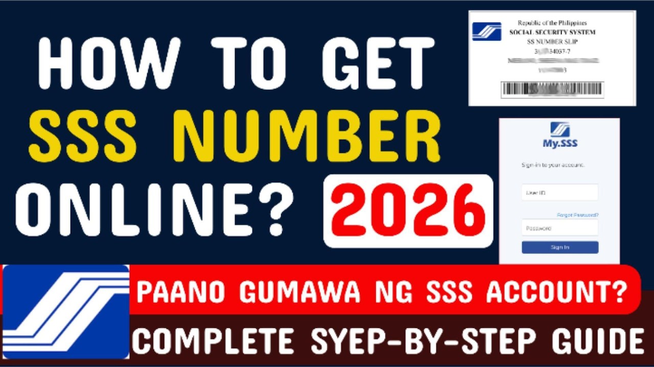 SSS NUMBER ONLINE REGISTRATION 2026: Paano Kumuha ng SSS Number Online Application | How to get SSS