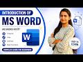 Introduction to MS Word in Hindi | Microsoft Word Tutorial for Beginners | MS Word Basics 2026