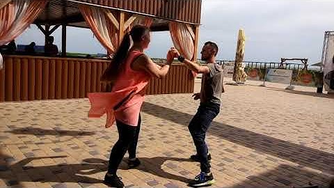 Zouk Flow demo   Denys & Lilia   Azov Sea Fest 2018