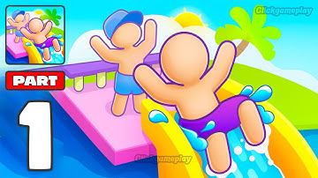 My Aquapark: Idle Water Empire Gameplay Walkthrough Part 1 - Tutorial Success Business (Android,iOS)