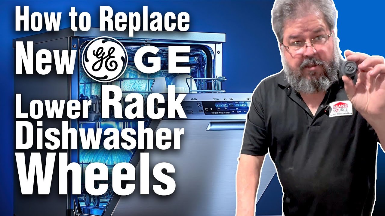 How to Replace my New GE Dishwasher Lower Rack Wheels - YouTube