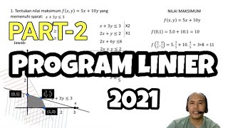 MENENTUKAN NILAI MAKSIMUM || PROGRAM LINIER || PART 2 || MATEMATIKA WAJIB KELAS 11
