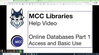 Famous MCC Libraries Databases Part 1--Access and Basic Use Net Worth