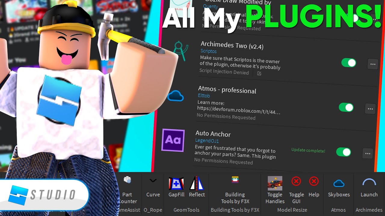 All My Roblox Plugins! (Productivity x1000) 